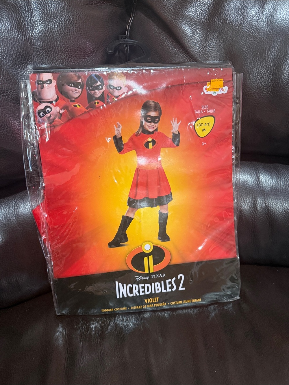 VIOLET Incredibles 2 Toddler Costume 3T-4T NEW